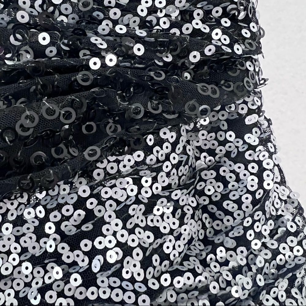 Tony Bowls All Over Sequins Strapless Mini Dress - Picture 8 of 10